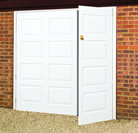 Wessex Edwardian fibreglass side hinged garage door