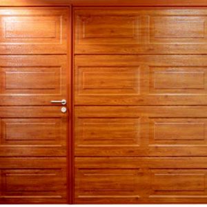 CarTeck horizontal asymmetric side hinged garage door