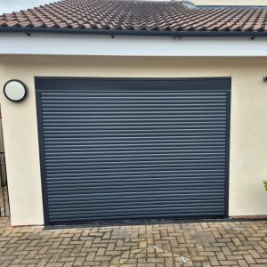 UK Doors Midlands compact roller shutter garage door