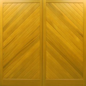 Cedar Doors Buxton traditional side hinged garage door
