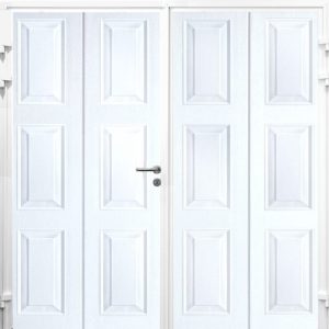 CarTeck Georgian vertical side hinged garage door