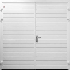 CarTeck standard-rib horizontal side hinged garage door