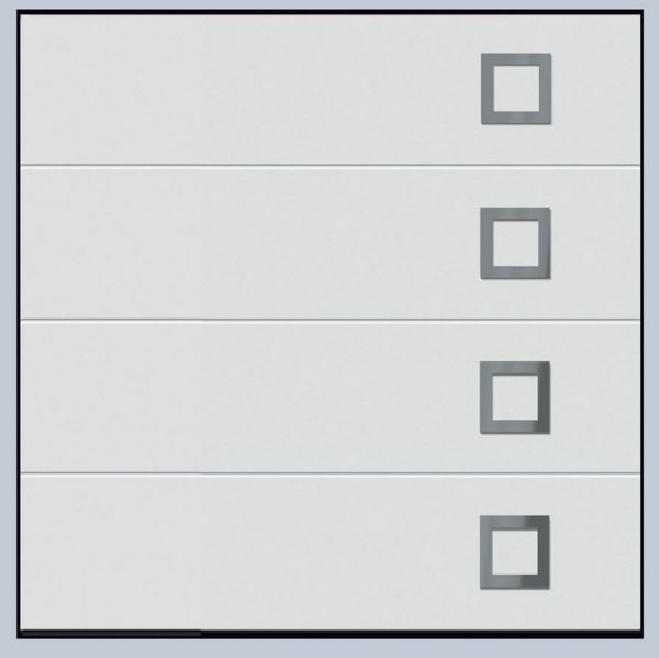 Hormann L Ribbed Design 451 sectional garage door Hormann L Ribbed Design 451 sectional garage door