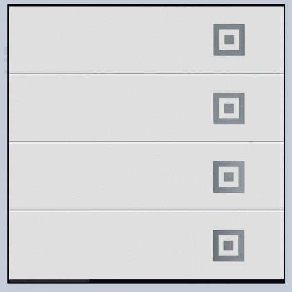 Hormann L Ribbed Design 452 sectional garage door Hormann L Ribbed Design 452 sectional garage door