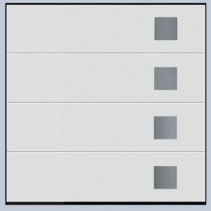 Hormann LPU67 L Ribbed Design 454 sectional garage door