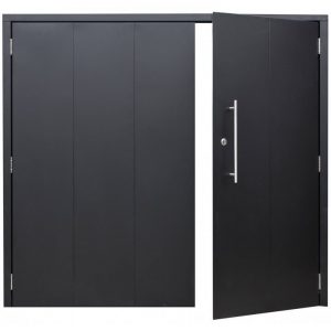 Select Gisburn steel side hinged garage door