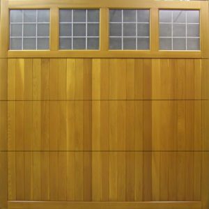 Cedar Doors Derwent traditional timber sectional garage door