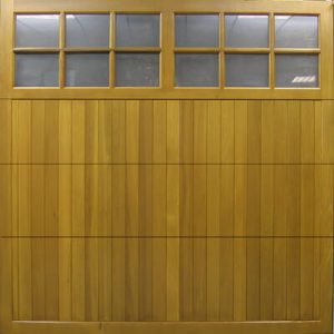 Cedar Doors Trent traditional timber sectional garage door