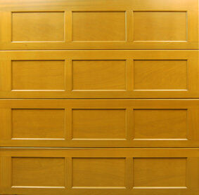 Cedar Doors Eyam traditional timber sectional garage door