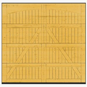 Hormann 405 Nordic Pine timber sectional garage door