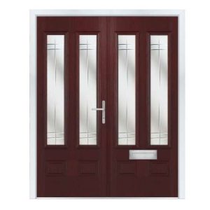 COMP DOOR ASTON GLAZED COMPOSITE FRENCH ENTRANCE DOORS
